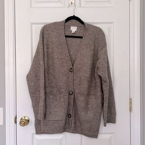 H&M Oversize Rib Knit Cardigan - S